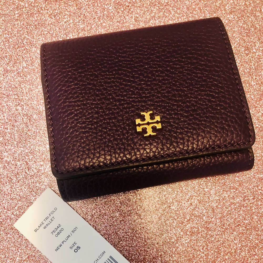 Blake Tri-fold Wallet/ New Plum